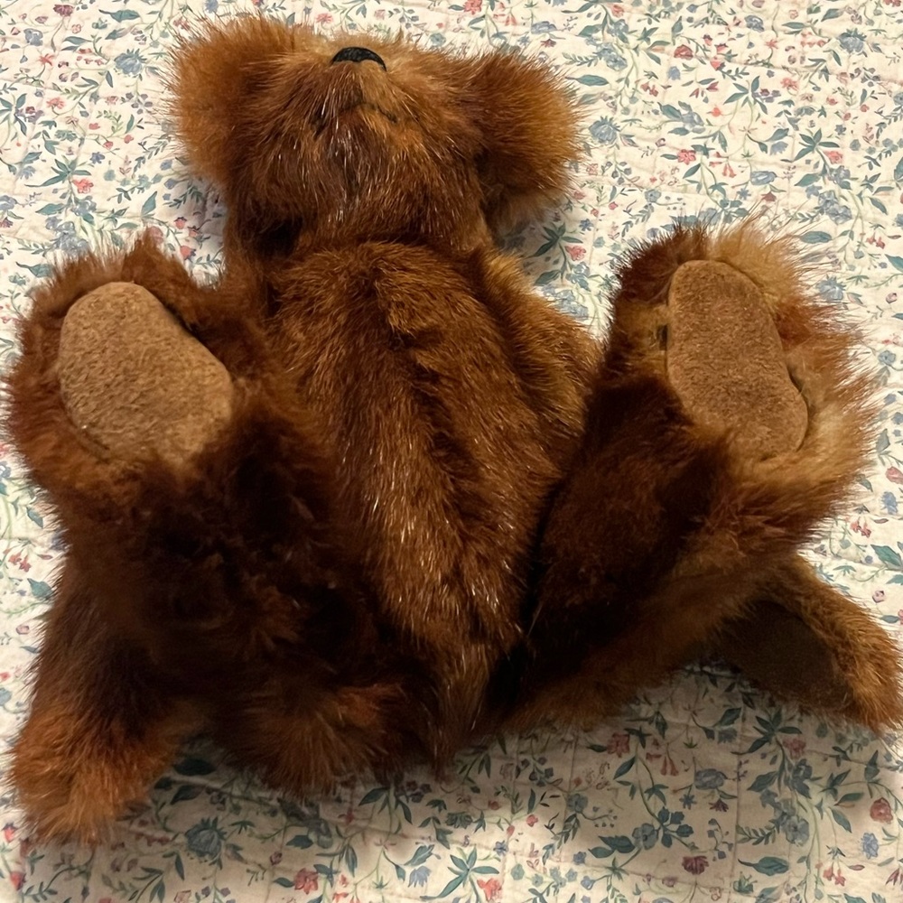 Adorable teddy bear moving arms and legs Fluffy fur Brown Bear - Picture 6 of 10
